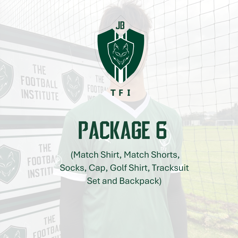 Package 6 (Match Shirt, Match Shorts, Socks, Cap, Golf Shirt, Tracksuit Set, Backpack)